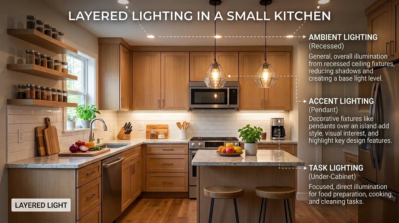 layered-lighting-design-infographic-open-kitchen-zones