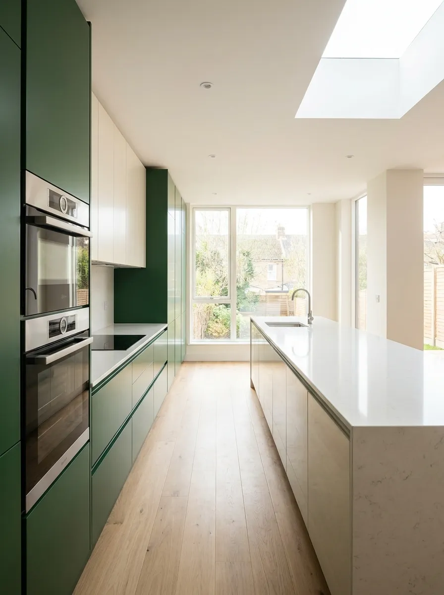 modern-galley-kitchen-sleek-handleless-cabinets-contemporary