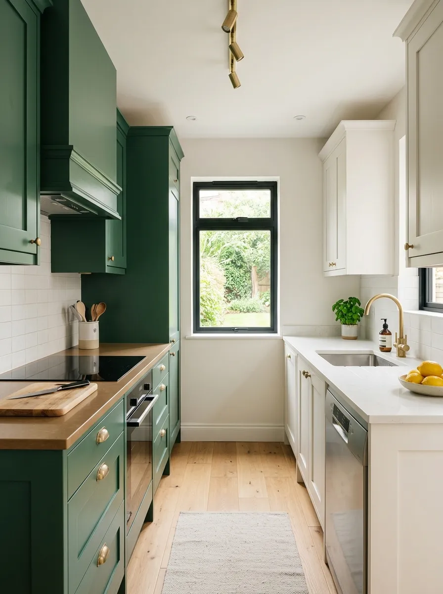narrow-galley-two-tone-balanced-color-scheme