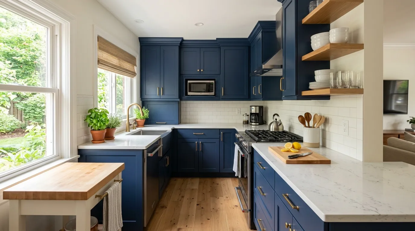 navy-blue-lower-cabinets-white-uppers-sophisticated-contrast