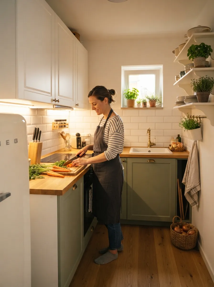 task lighting kitchen ergonomics small space