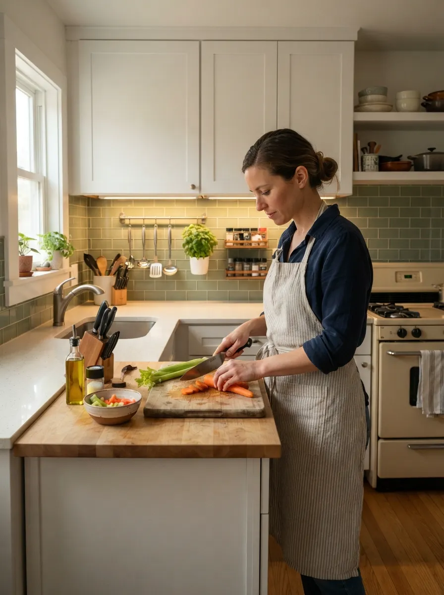counter task lighting small kitchen