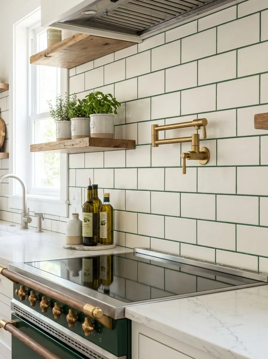 subway-tile-backsplash-green-grout-modern-apartment-kitchen