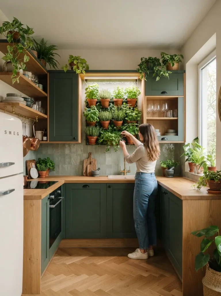 biophilic design for small kitchens