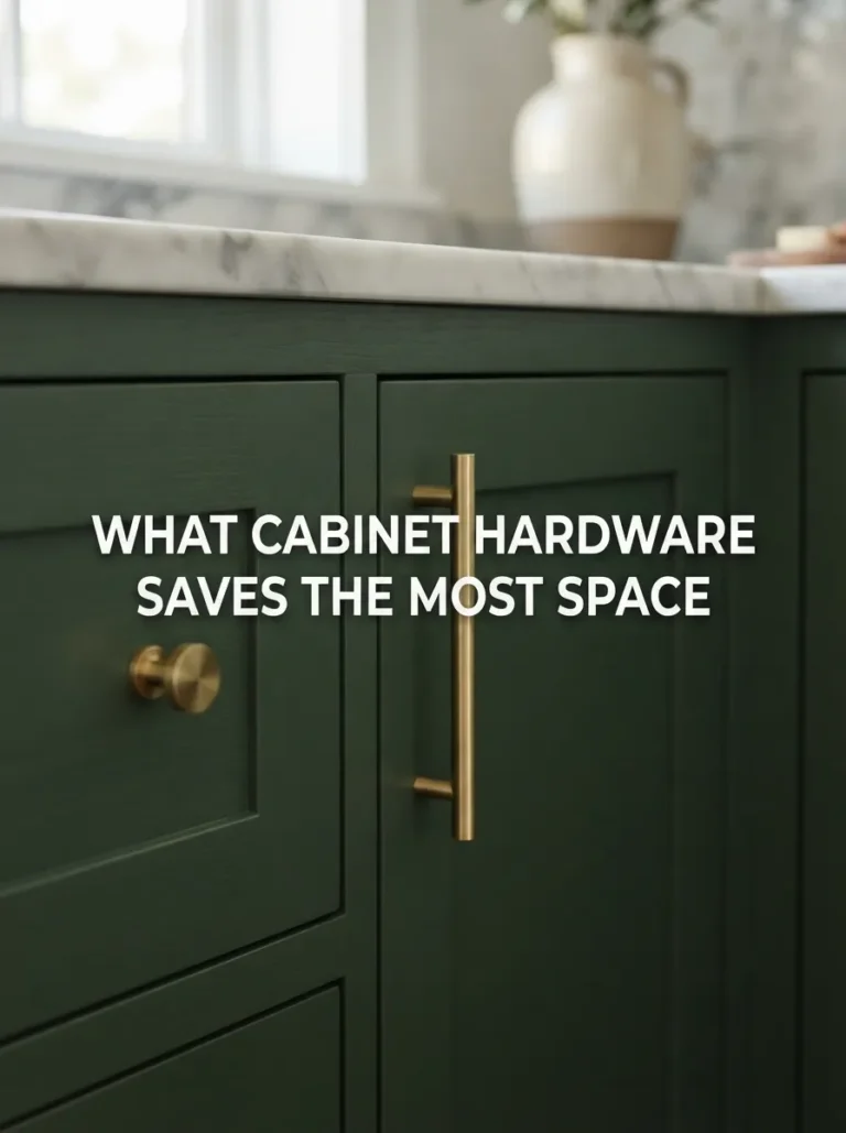 cabinet hardware that saves space