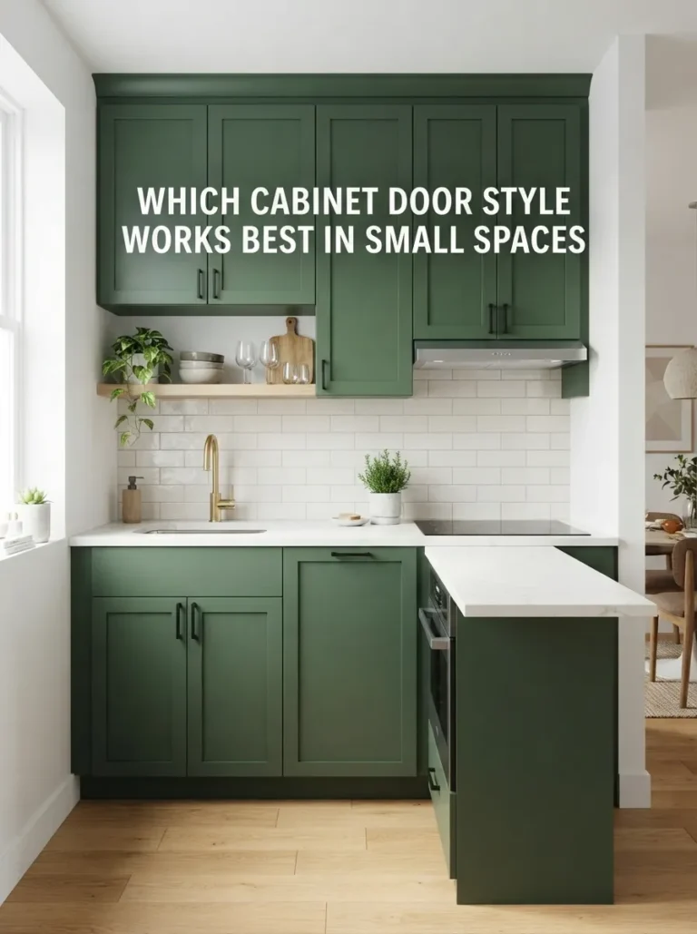 best cabinet door style for small spaces