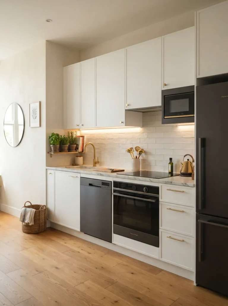 how to brighten a small kitchen with no windows