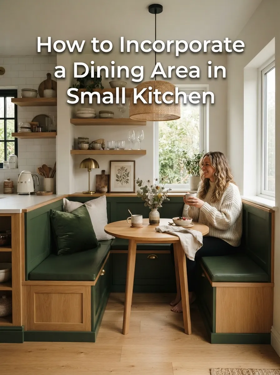 how to incorporate a dining area in a small kitchen