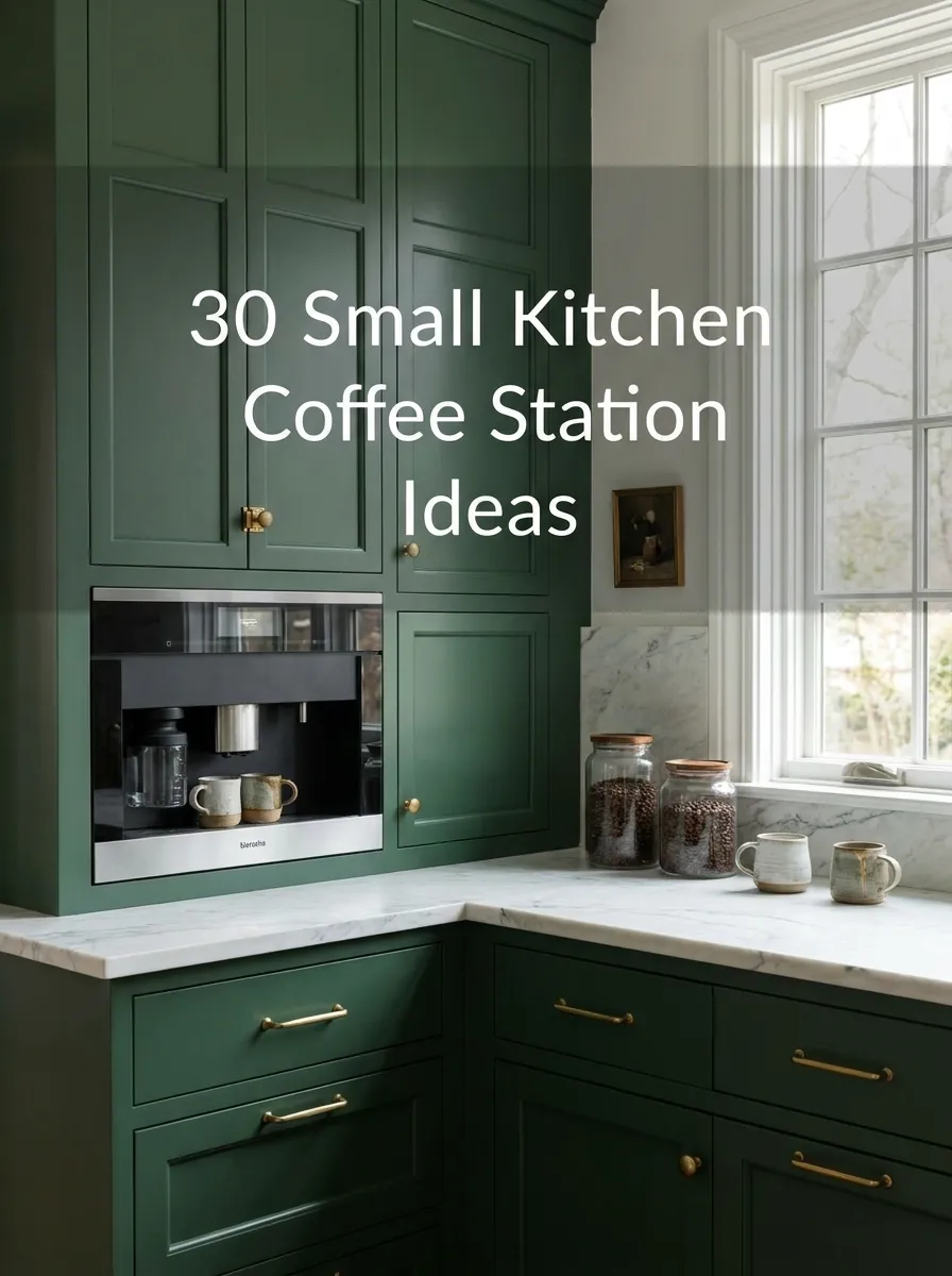 small kitchen coffee station ideas