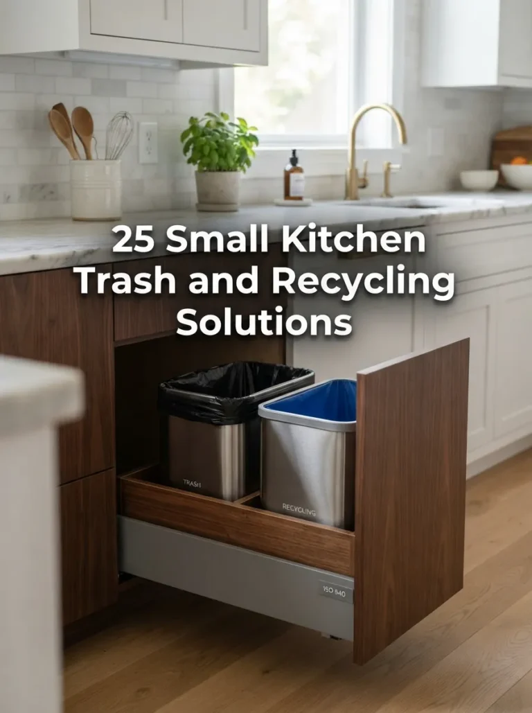 small kitchen trash and recycling solutions