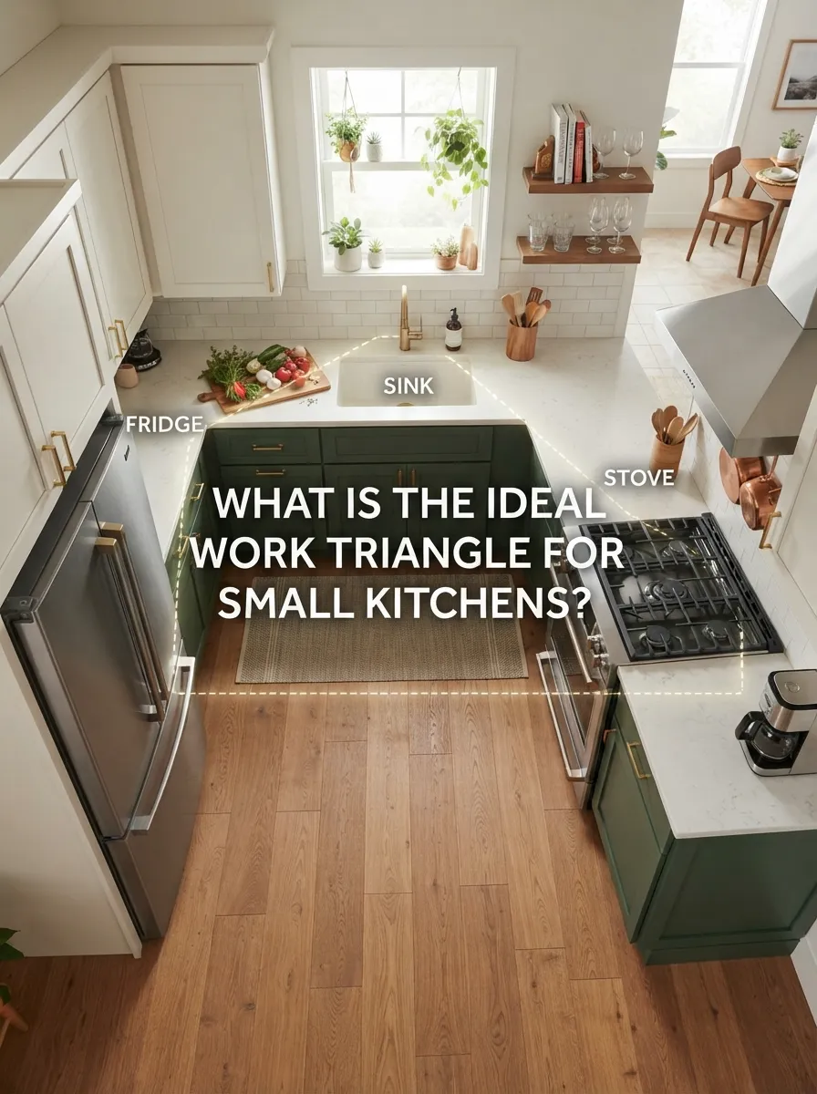 Ideal Work Triangle for Small Kitchens