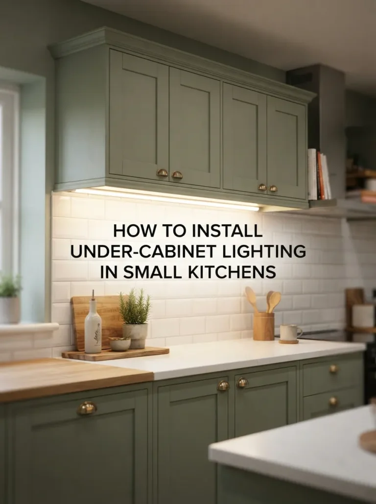 how to install under cabinet lighting in small kitchens