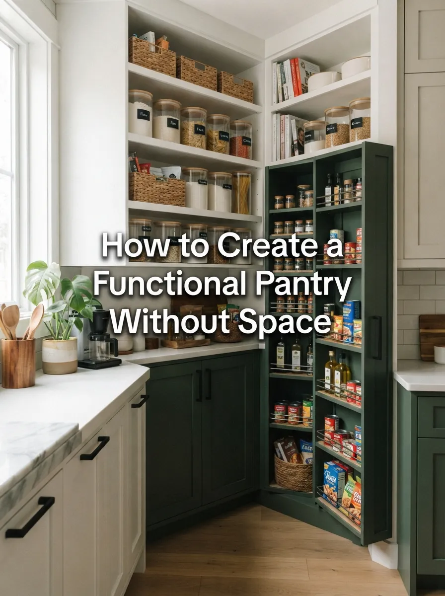 how to create a functional pantry without space