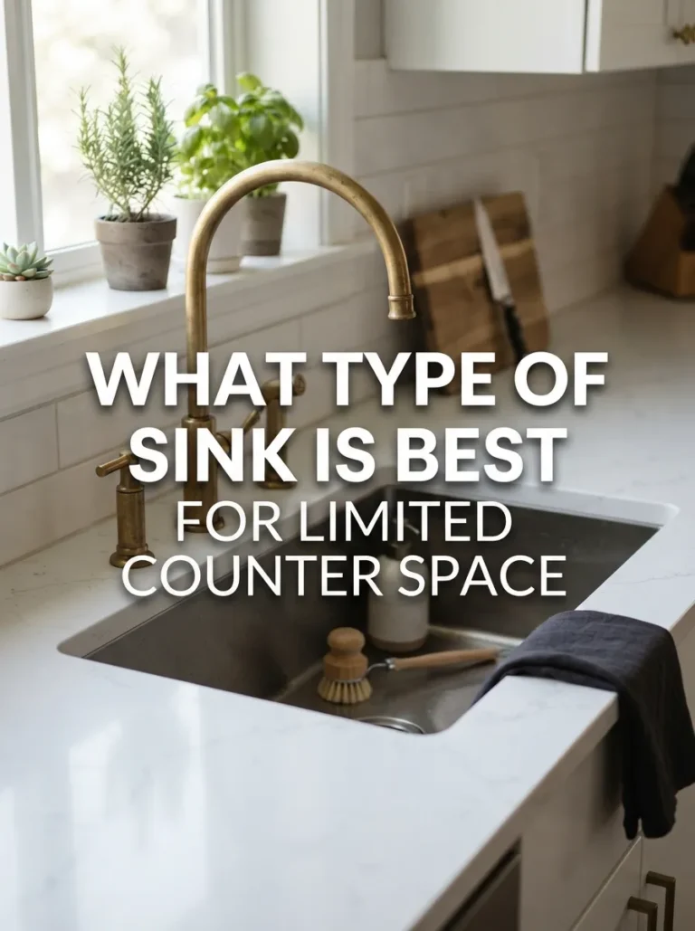 best sink for limited counter space