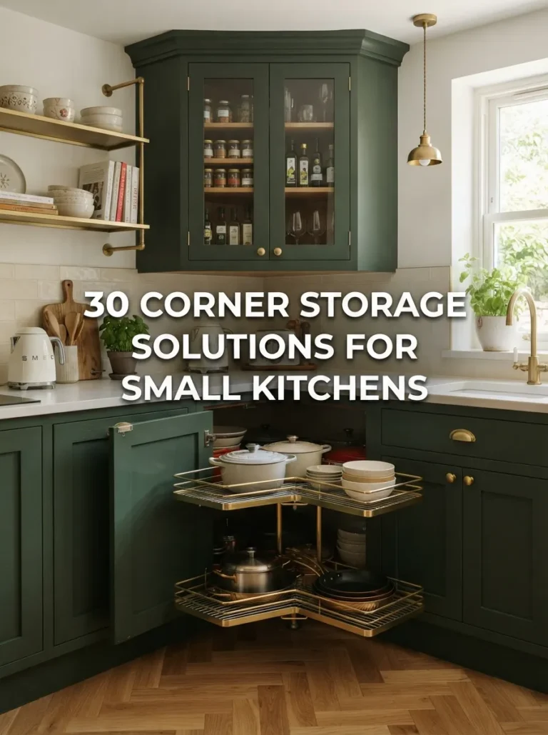 30 Corner Storage Solutions for Small Kitchens