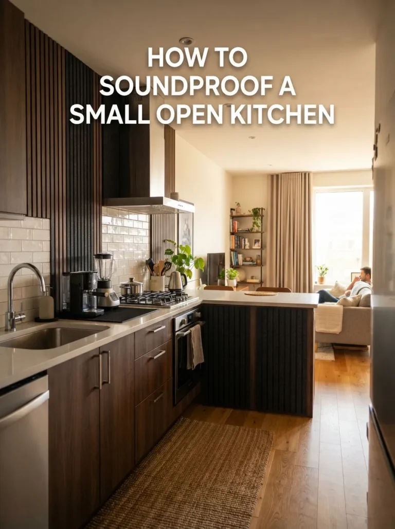 how to soundproof a small open kitchen