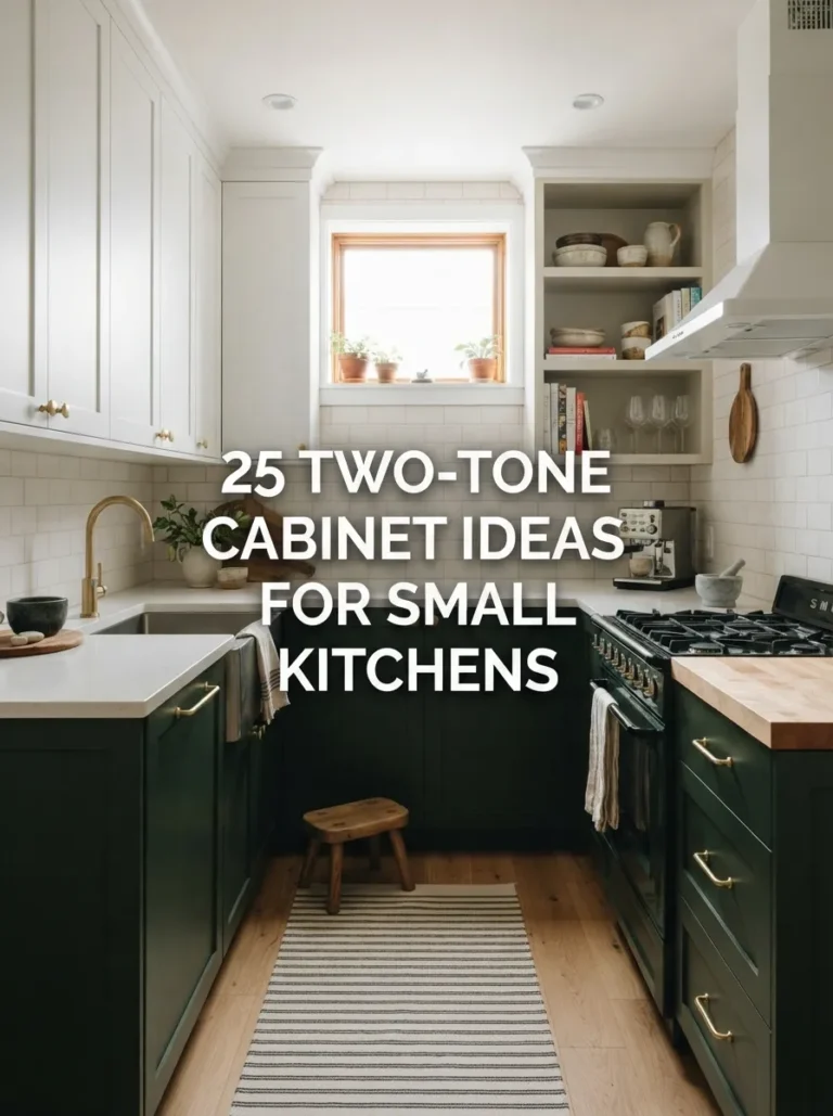 two-tone cabinet ideas for small kitchens