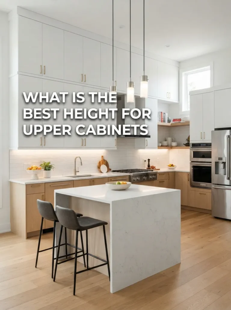 best height for upper cabinets