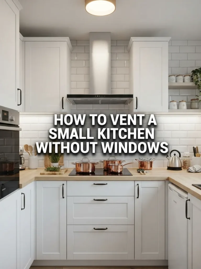 how to vent a small kitchen without windows
