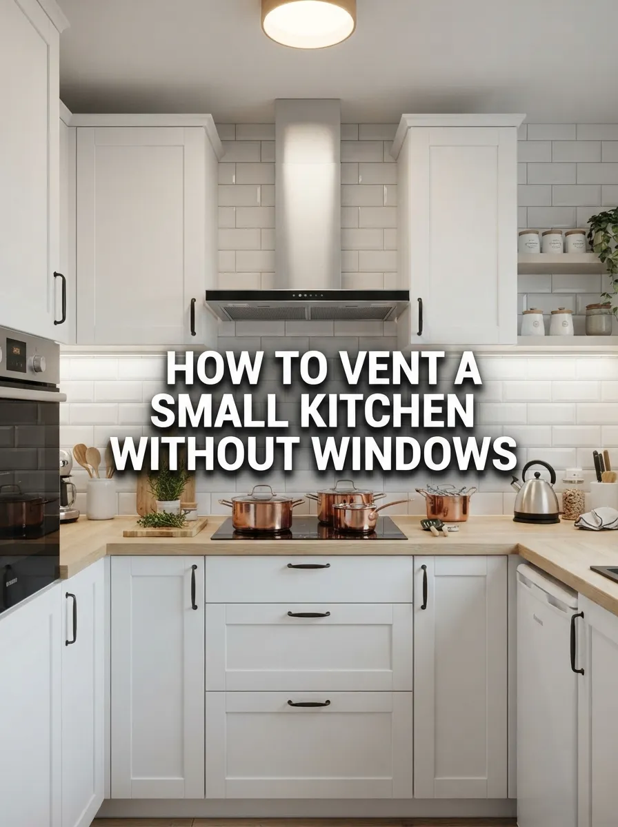 how to vent a small kitchen without windows